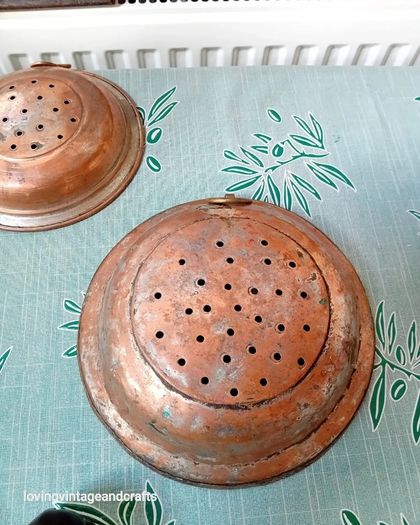 Antique Copper Sieves