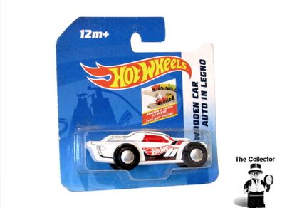 Hot Wheels Wooden White Car Auto In Legno Brand New Sealed
