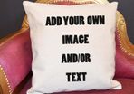 PERSONALISED Linen Cushion Cover | Add Your Image | Add Your Text | Birthday Idea | Birthday Gift Personalized| Fathers Day | Mothers Day