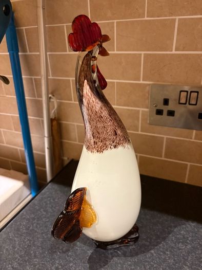Murano Vintage Glass Rooster