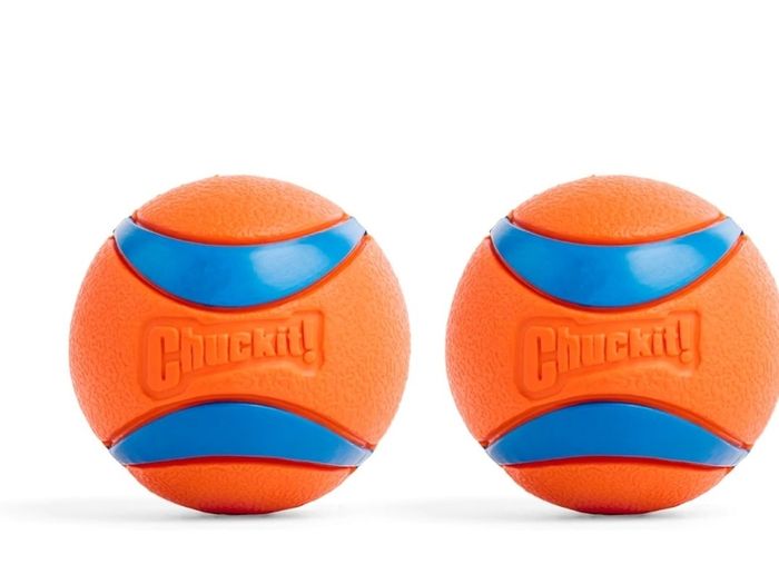 Ultra Ball Dog Toy, Durable High Bounce Floating Rubber Dog Ball, Launcher Compatible Toy For Dogs, Medium (Pack of 2)