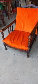 antique Morris recliner armchair early 20th century