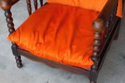 antique Morris recliner armchair early 20th century