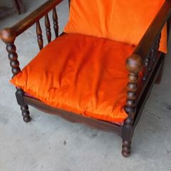antique Morris recliner armchair early 20th century