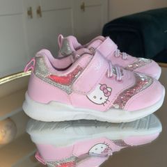 Adorable Hello Kitty Pink Glitter Light-Up Sneakers