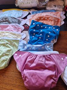 12 laimala reusable nappys and inserts