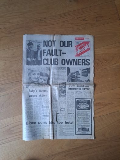 Evening Herald 16th Feb 1981 - Stardust Coverage