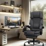 Office Chair Gaming Chair for Adults, Ergonomic Computer Chairs with Footrest and Wide Seat, Big Tall Fabric Desk Chair, Adjustable Height Office Chairs for Home, Heavy Duty, 350LBS, Deep Grey Image 2