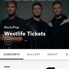 westlife tickets