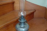 Antique French stainless steel lamp works