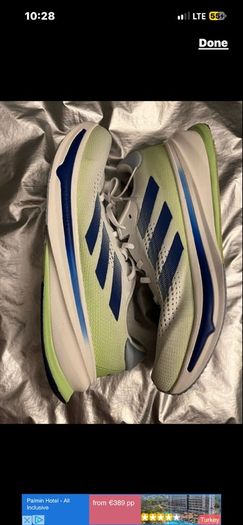 adidas supernova rise shoes running trainers  size 44 US 10