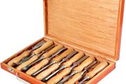 Wood Chisel Sets 12pcs Lathe Chisels 3-3/4Inch /95MM Woodworking Chisels 9Inch Wood Lathe Tools Wood Chisels Lathe Tools