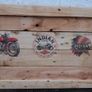 Rustic Indian Motorcycle wooden wall art plaque Image 2