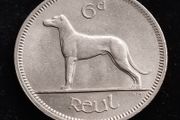 Ireland - 1968 - 6 Pence - Wolfhound - KM.13a - High Grade [762]