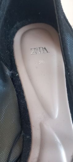 Zara Shoes | Zara Mesh Heeled Mary Janes Shoes | Color: Black | Size: 36