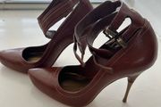 used beautiful Dune leather heels UK 3