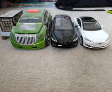 miscellaneous car toys + Minecraft