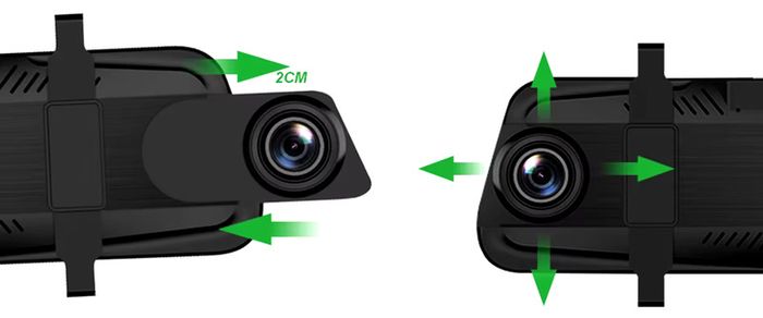 Dash Cam Touch GPS WIFI 24h Night Vision 10 Inch 2.5K Mirror Sony Camera Car DVR Black Box 70mai Dashcam