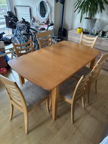 dining table with chairs