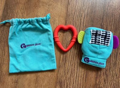 Gummee glove teething glove