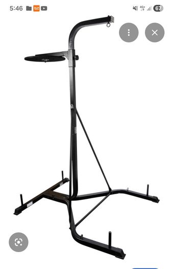 heavy boxing bag and speed ball stand