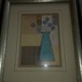 Lovely set of 2  picture still life of flower vases. Image 4