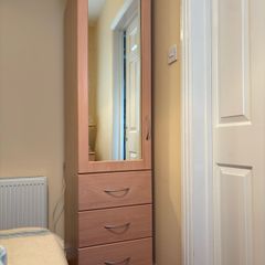 Single Wardrobe with Mirror
