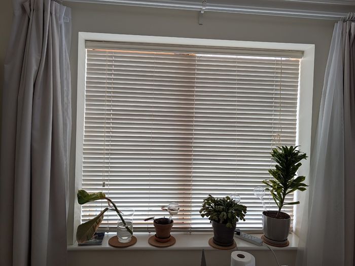 3 Large White Venetian Blinds - 156cm & 224cm