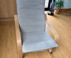grey arm chair