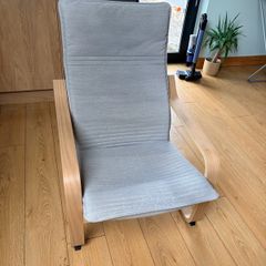 grey arm chair