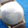 Seiko Mens Slim Vintage Quartz Calendar Gold Plated Leather Strap Watch V701-1920 Image 6