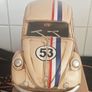 Volswagen Beetle Tin Plate Model Herbie No.53 Rally Car Metal Display Image 10