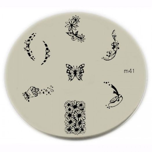 5 nail stamping plates lot - New
