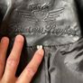 womans black leather jacket Image 6