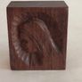 Vintage Hand Carved Wooden Block of Our Lady Image 5