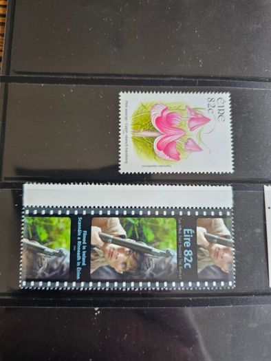 Ireland Page of Mixed Stamps Most Mint Condition few Used See Pictures 2 Sides of Holder