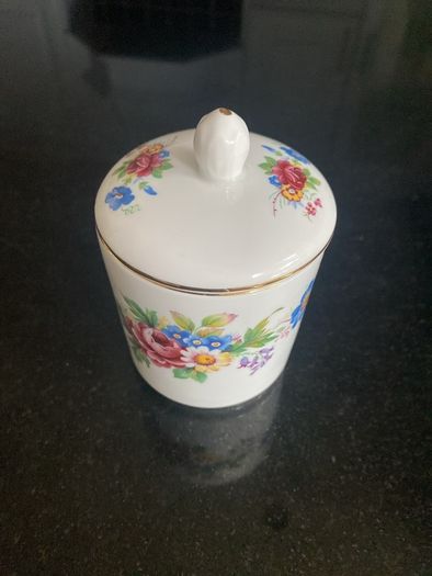 Vintage Royal Grafton floral lidded sugar dish