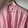 Vintage IMMAGINI 100% Pure Silk Pink Kimono Robe Made in Italy Wrap Image 2