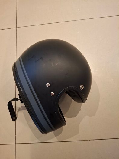 Retro full face motorcycle helmet
