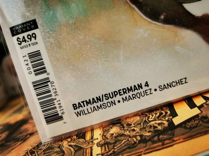 Batman Superman ! Issue #4 ! Rare Olivier Coipel Card Stock Variant Cover ! First Appearance of Secret Six ! 2020 ! by DC Comics !
