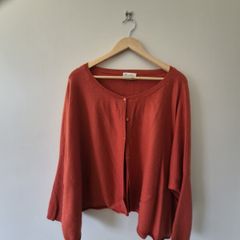 Rustic Cashmere Cardigan By Caroline Sz Xl.j1