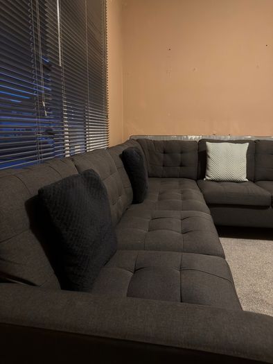 Large Modular Corner Sofa + FREE Footstool