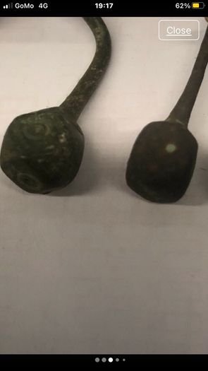 bronze robe pins