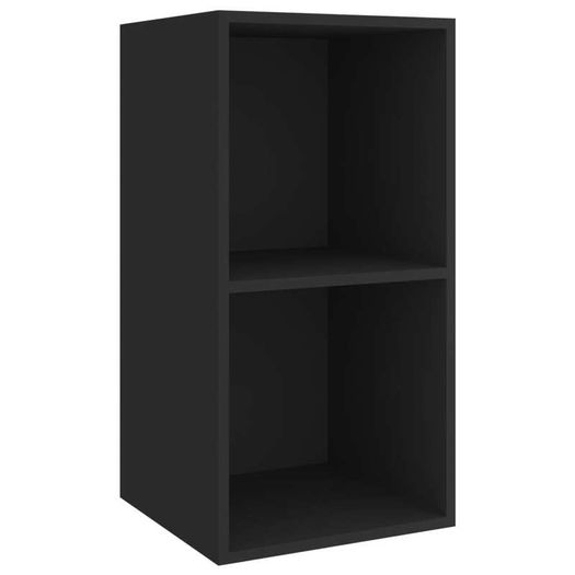 Wall-mounted TV Cabinets 4 pcs Black Chipboard