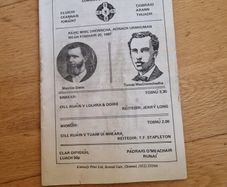 GAA Match Programme  1987 Maurice Davin & Tomas MacDonagh
