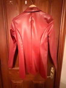not real leather jacket.