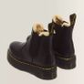 2976 Faux Fir Lined Dr Martens Quad Platform Chelsea Boots Image 2