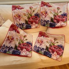 Dunnes pink and floral cushion covers x4