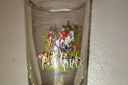 fox hunting shot glass
