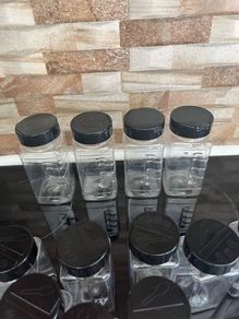 4 large shakers  11 small shakers  9 spray bottles  6 plastic jars